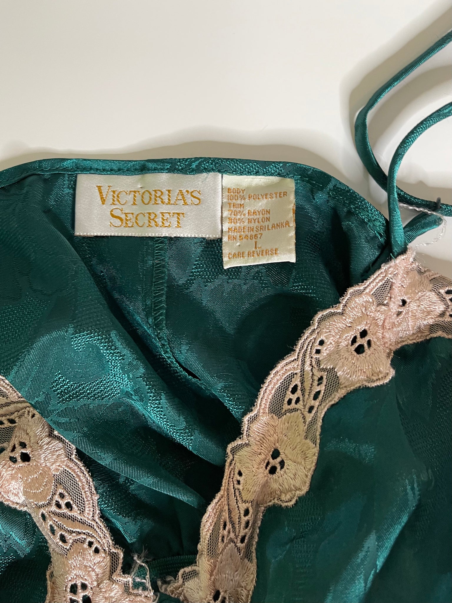 90s Vintage Victoria's Secret Gold Label Green Floral Lace Bodysuit [M –  The Diamond Hanger